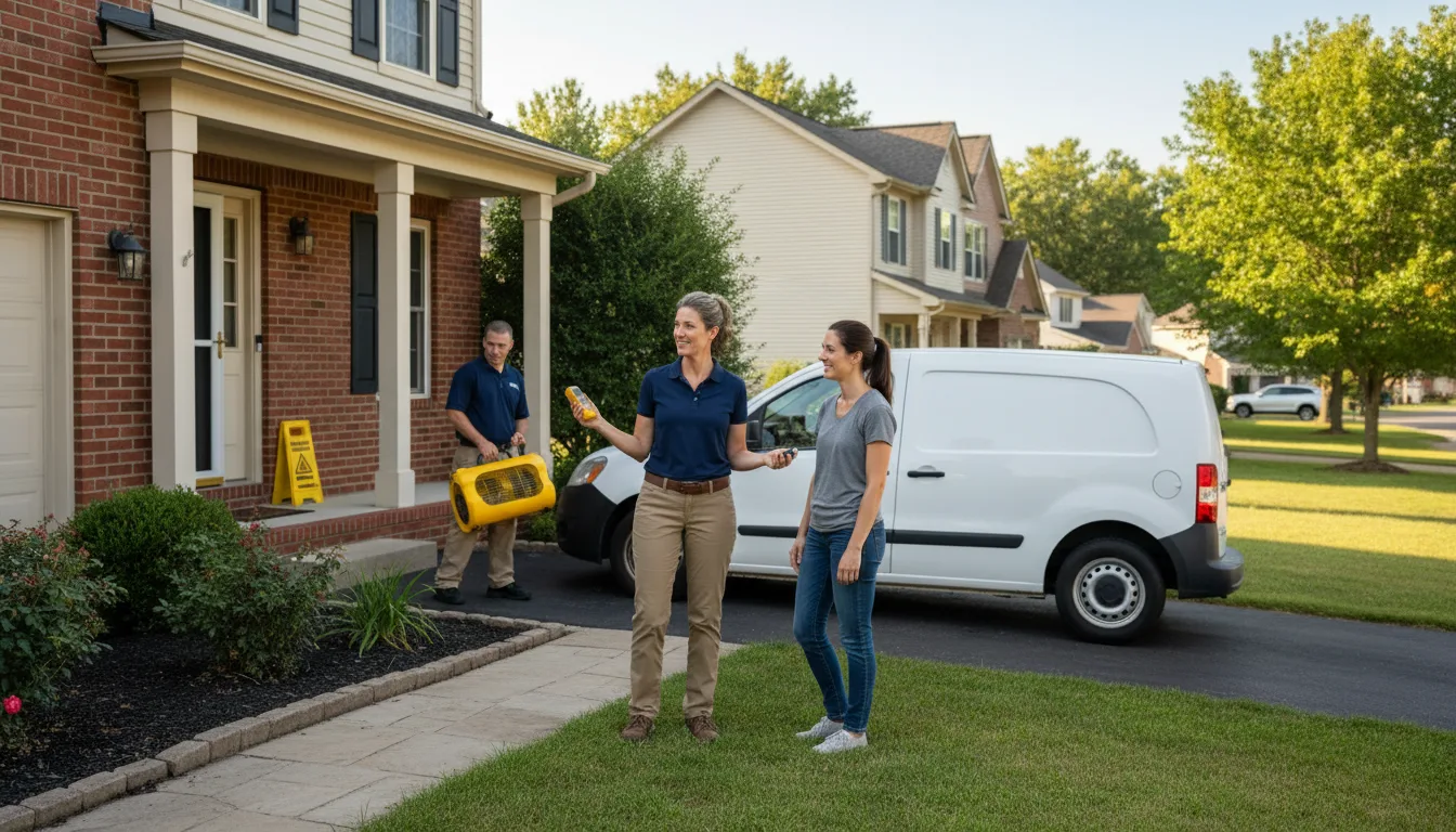 Residential water damage restoration in Yellow Pine, ID